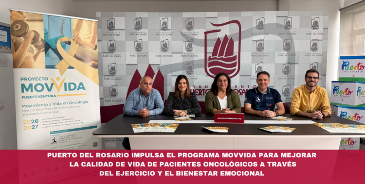 Puerto del Rosario impulsa el programa MOVVIDA para mejorar la calidad de vida de pacientes oncológicos a través del ejercicio y el bienestar emocional