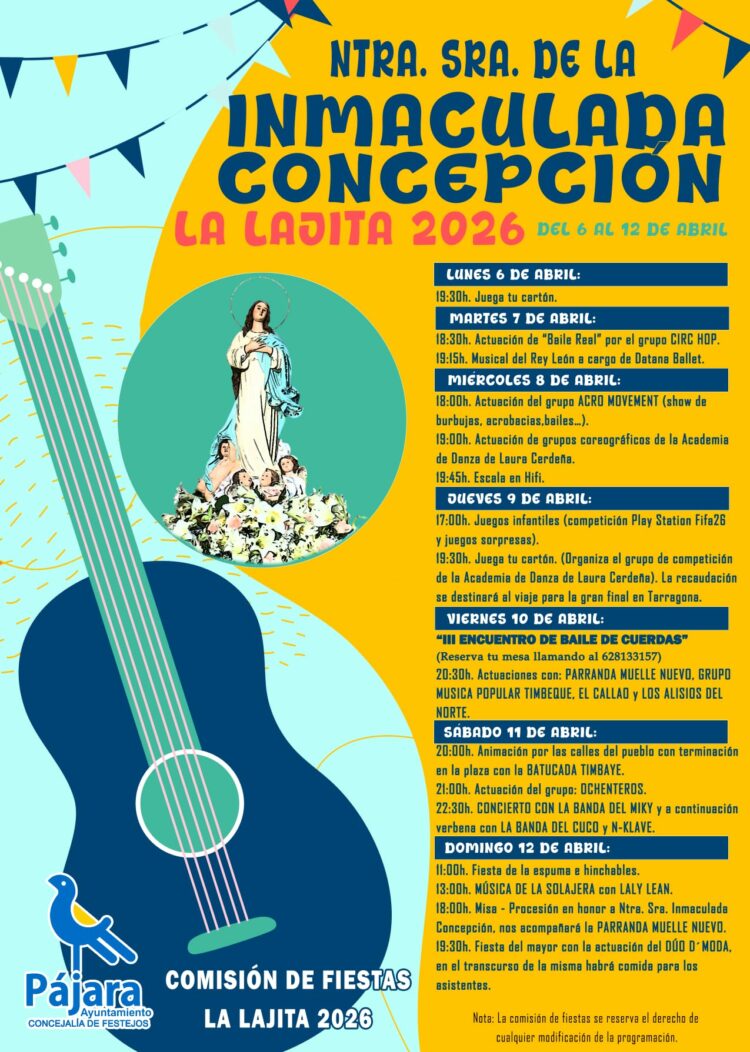 La Lajita celebra las fiestas en honor a Nuestra Señora de la Inmaculada Concepción