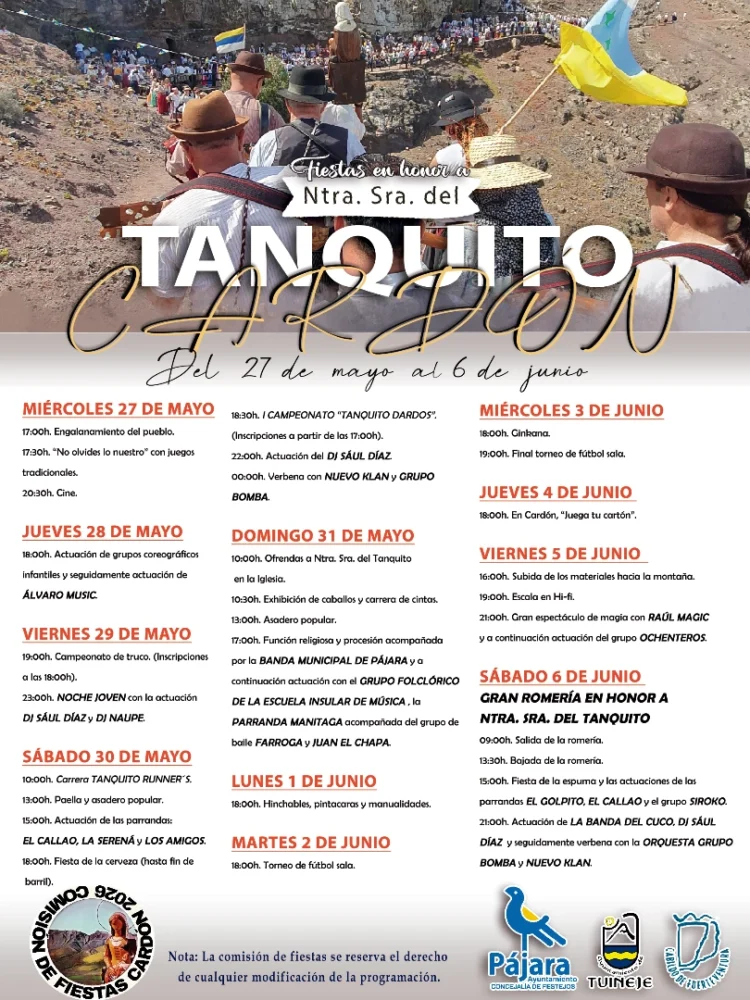 El Cardón celebra las fiestas en honor a Nuestra Señora del Tanquito