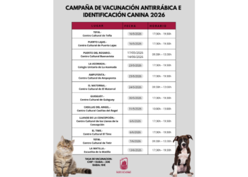 Puerto del Rosario pone en marcha la Campaña de Vacunación Antirrábica e Identificación Canina 2026 en los distintos pueblos y barrios del municipio