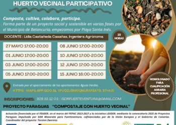 Cabildo y GDR Maxorata imparten formación sobre compostaje con huerto vecinal