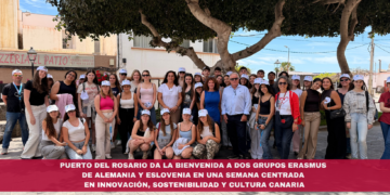 Puerto del Rosario da la bienvenida a dos grupos Erasmus de Alemania y Eslovenia en una semana centrada en innovación, sostenibilidad y cultura canaria