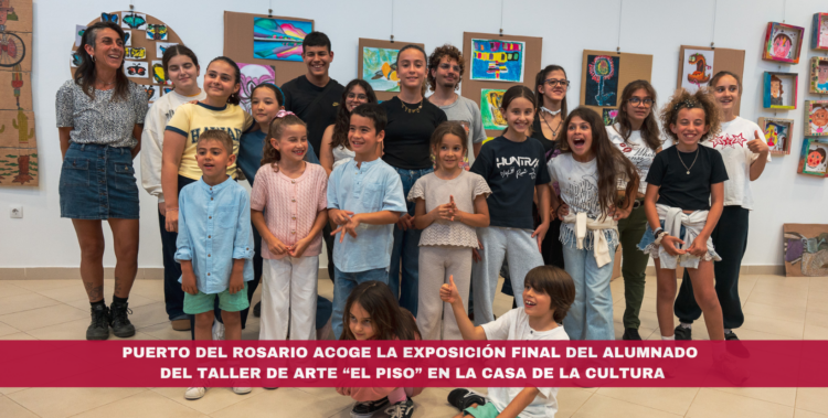 Puerto del Rosario acoge la exposición final del alumnado del Taller de Arte “El Piso” en la Casa de la Cultura