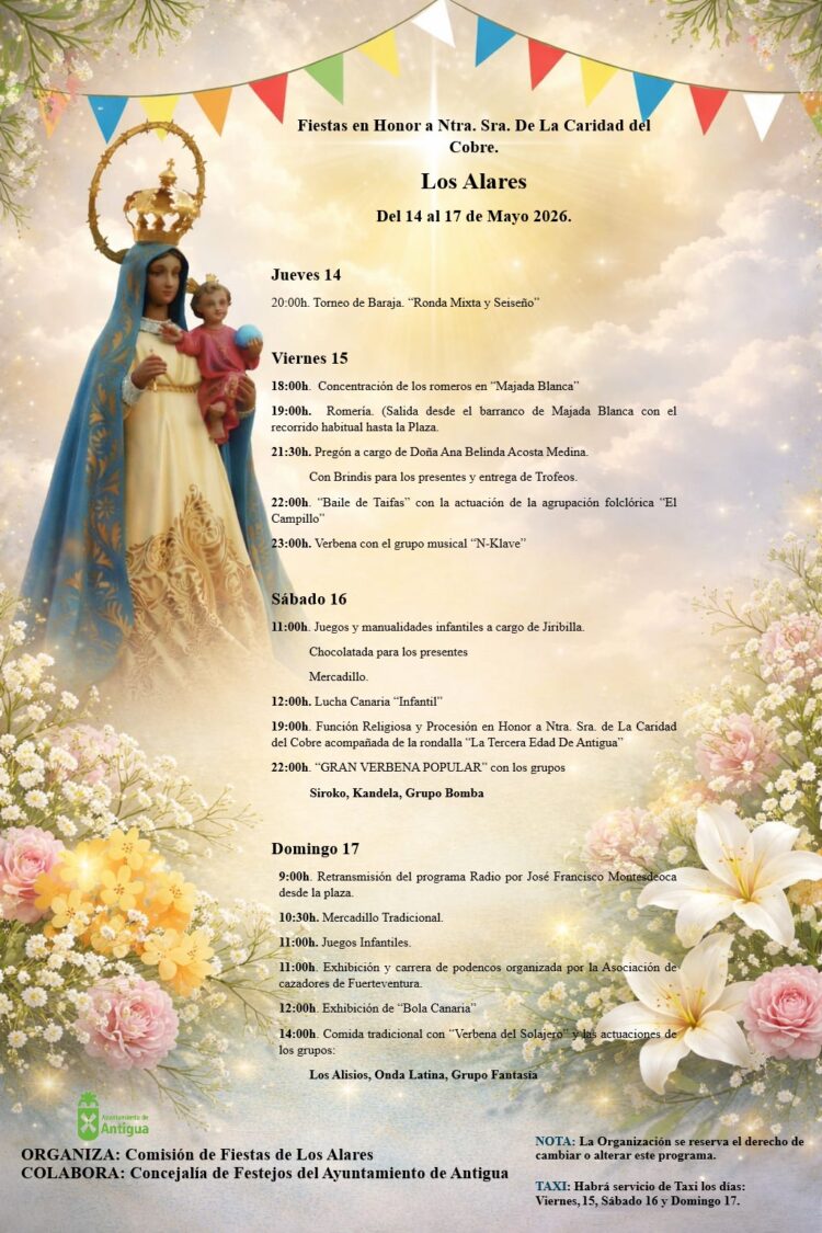 Los Alares celebra sus Fiestas en Honor a Nuestra Señora de la Caridad del Cobre