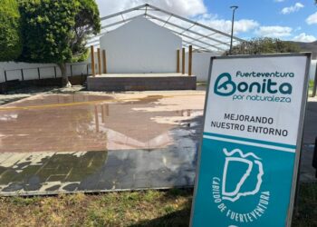 La plaza de Tiscamanita se cobija bajo la sombra de su nueva pérgola