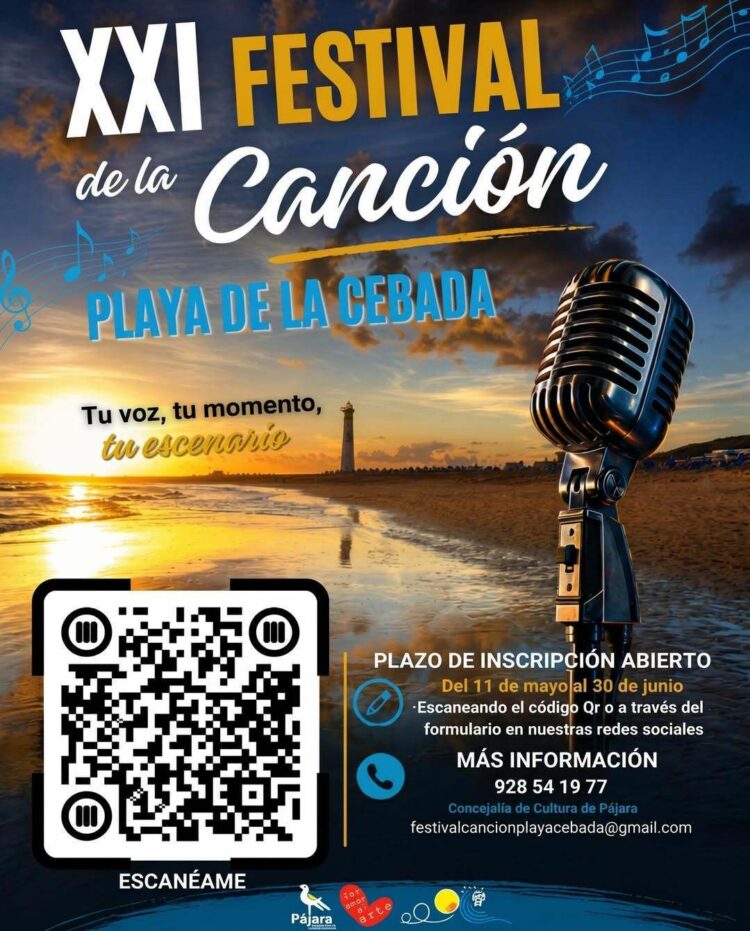 Pájara abre el plazo de inscripción para el XXI Festival de la Canción Playa de la Cebada 2026