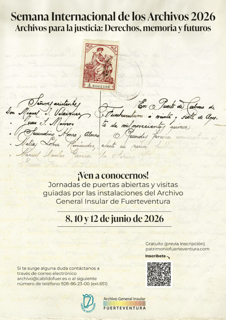 Cartel Semana Internacional Archivos 2026 | Cabildo de Fuerteventura