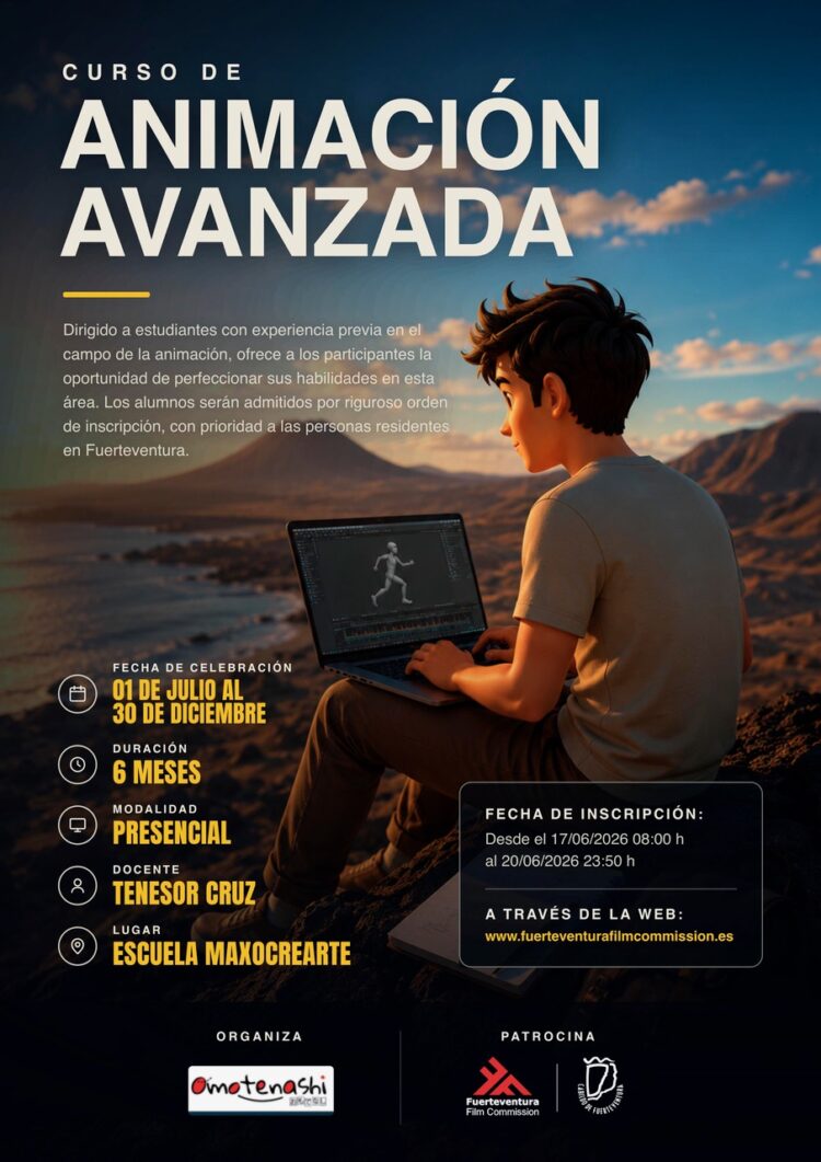 Curso Animacion Avanzada | Cabildo de Fuerteventura