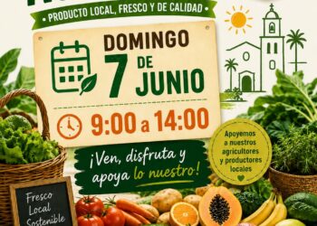 El Mercado Agrícola de Antigua vuelve este domingo con hinchables, charanga y productos frescos de la tierra