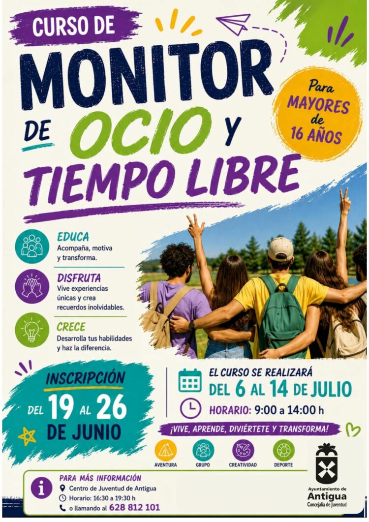 Comienza la inscripción para el Curso de Monitor de Ocio y Tiempo Libre