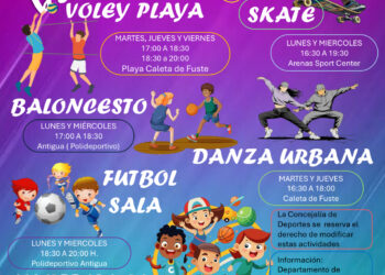 Atractiva programación deportiva para menores este verano