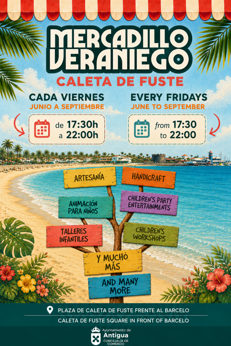 Regresa cada viernes a Caleta de Fuste el Mercadillo Veraniego