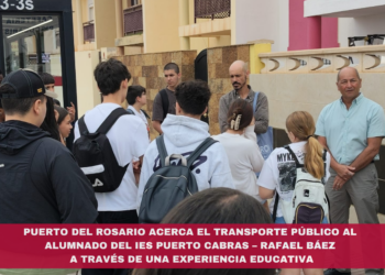 Puerto del Rosario acerca el transporte público al alumnado del IES Puerto Cabras – Rafael Báez a través de una experiencia educativa