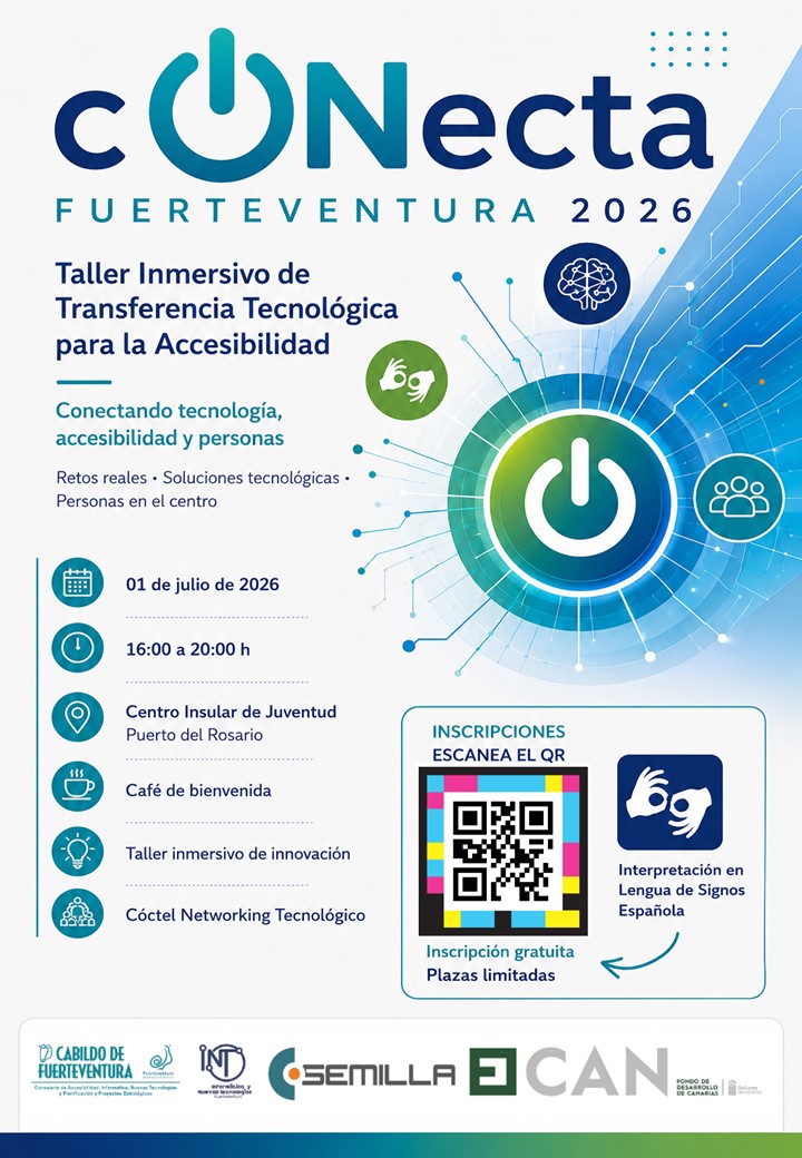 El Cabildo de Fuerteventura impulsa Conecta Fuerteventura 2026, un espacio pionero para acercar la tecnología a la accesibilidad