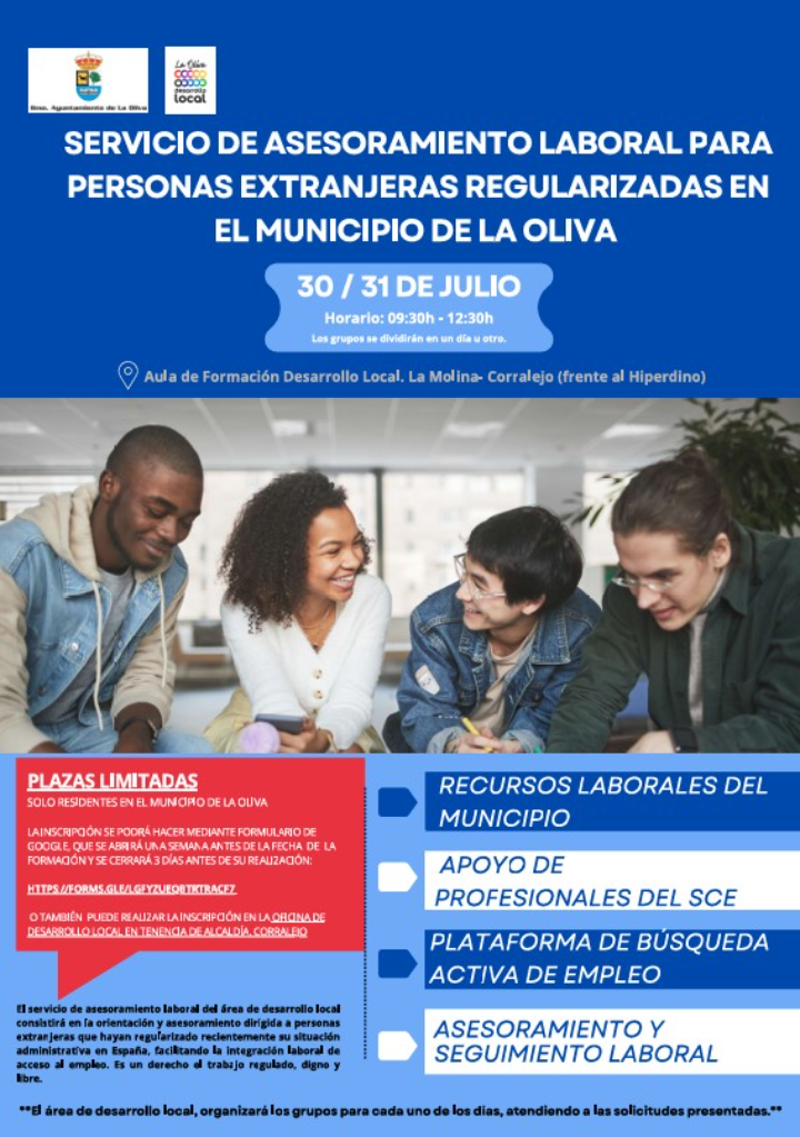 La Oliva impulsa un servicio de asesoramiento laboral para personas extranjeras recientemente regularizadas
