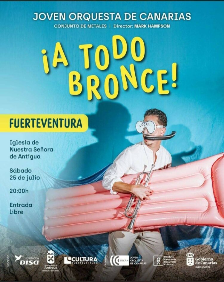 Antigua acoge el novedoso concierto ‘A todo Bronce’ de la Joven Orquesta de Canarias
