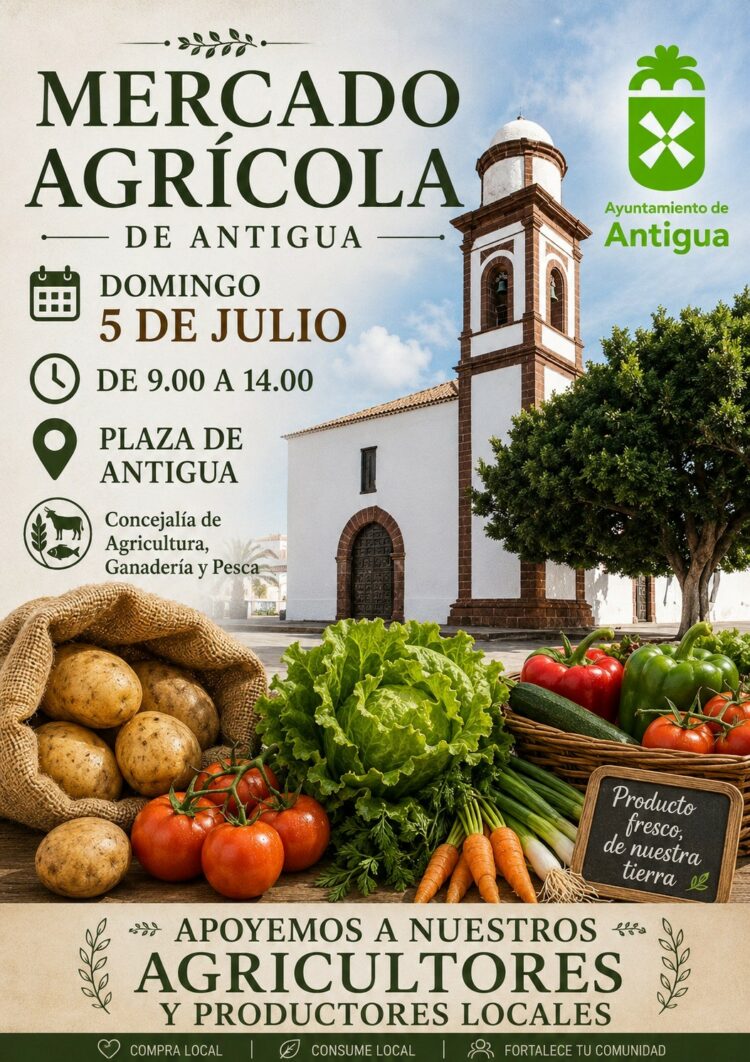 Mercado Agrícola de Antigua este domingo 5 de julio.