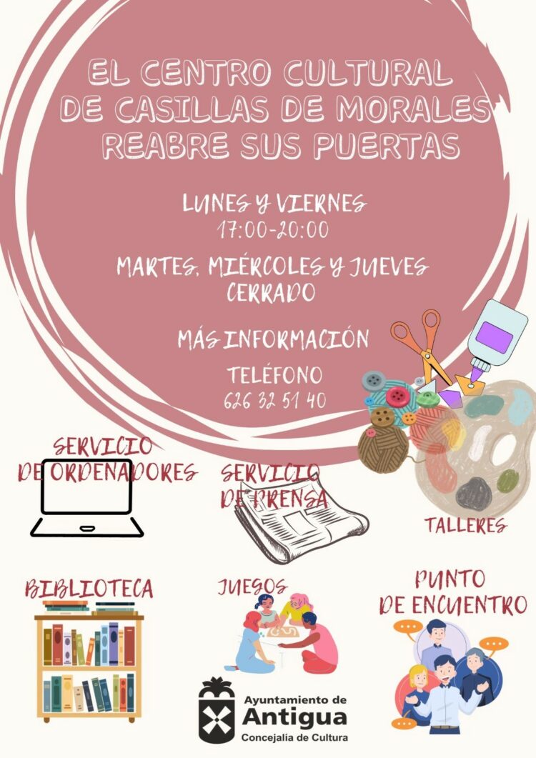 El nuevo Gobierno de Antigua reabre el centro cultural de Casillas de Morales