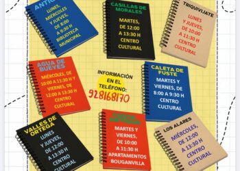 El lunes 3 de agosto comienzan las clases de apoyo en todos los centros culturales del municipio