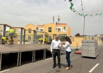 El Gobierno de Antigua revisa las instalaciones para las fiestas de Santiago Apóstol en Costa Antigua