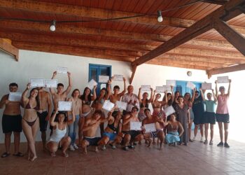 El Ayuntamiento de Antigua clausura el Curso de Monitor de Ocio y Tiempo Libre con juegos en Pozo Negro