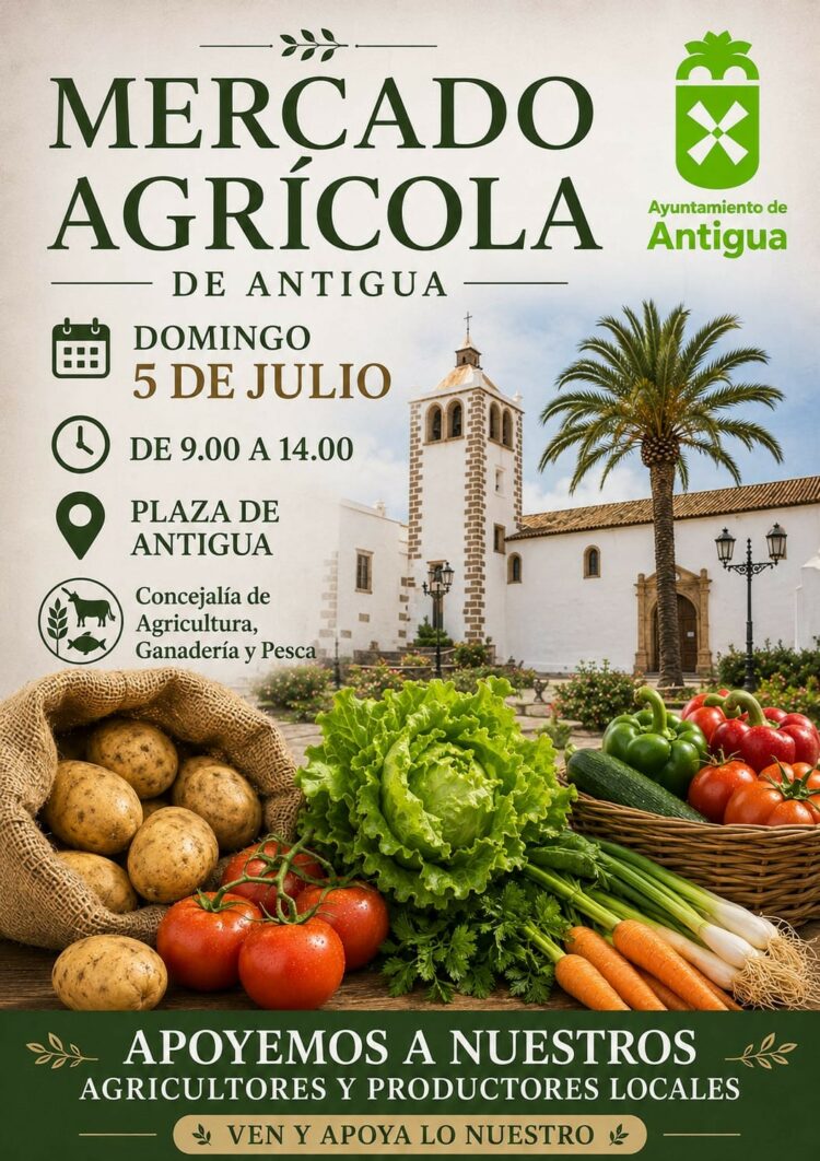 Mercado Agrícola de Antigua este domingo 5 de julio