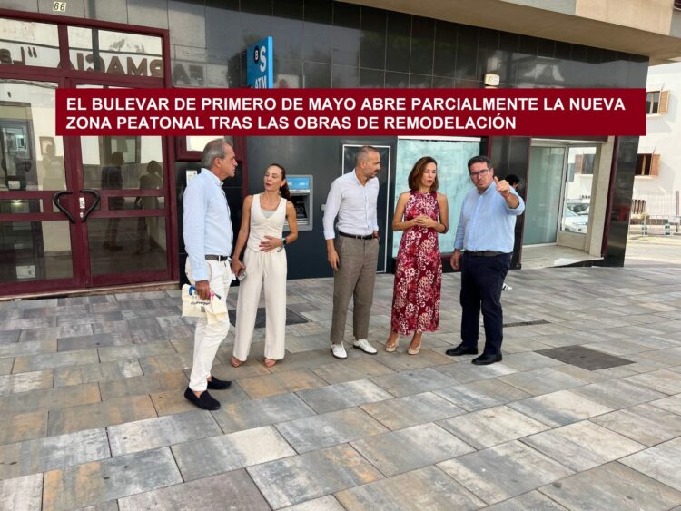 El Bulevar Primero de Mayo abre parcialmente su nueva zona peatonal