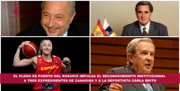 El Pleno de Puerto del Rosario impulsa el reconocimiento institucional a tres expresidentes de Canarias y a la deportista Carla Brito