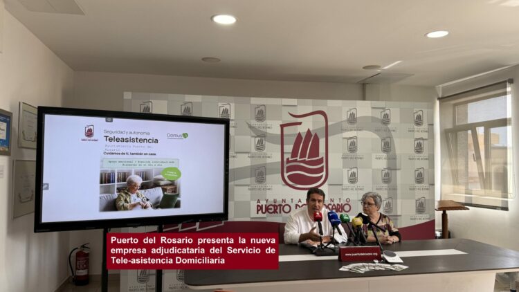 Puerto del Rosario presenta la nueva empresa adjudicataria del Servicio de Tele-asistencia Domiciliaria