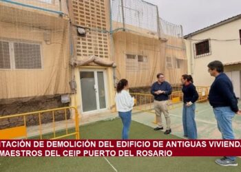 Licitación de demolición del edificio de antiguas viviendas de maestros del CEIP Puerto del Rosario