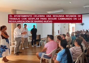 El ayuntamiento celebra una segunda reunión de trabajo con Gesplan para seguir caminando en la regularización de Barrio Nuevo