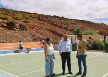 Comienzan las obras de reforma de la cancha deportiva de Agua de Bueyes