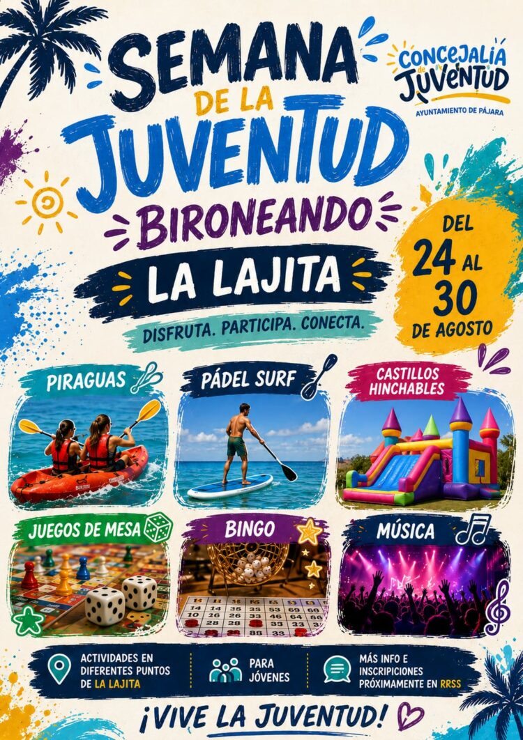 Pájara fomenta la dinamización social a través de la Semana de la Juventud Bironeando La Lajita