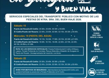El Cabildo habilita servicios especiales de guagua con motivo de las fiestas de El Cotillo