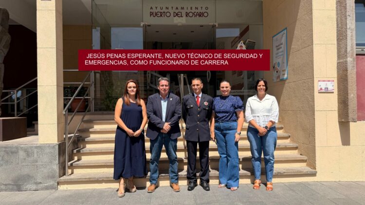 Jesús Penas Esperante, nuevo Técnico de Seguridad y Emergencias, como funcionario de carrera