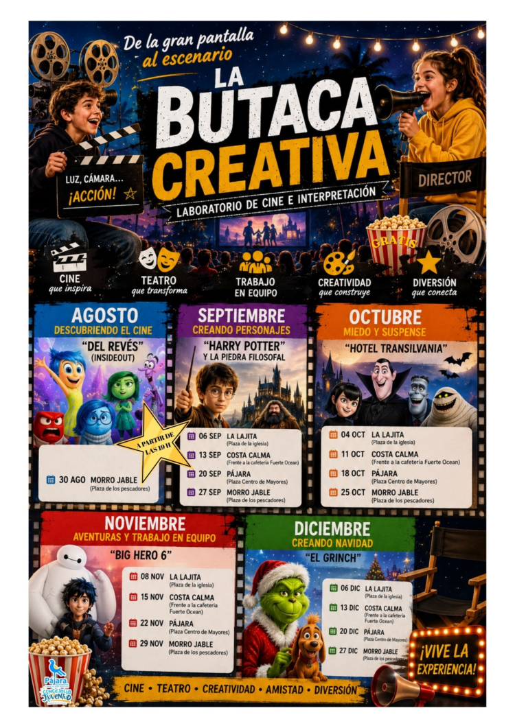 Pájara pone en marcha ‘La butaca creativa’, un programa que une cine y formación teatral