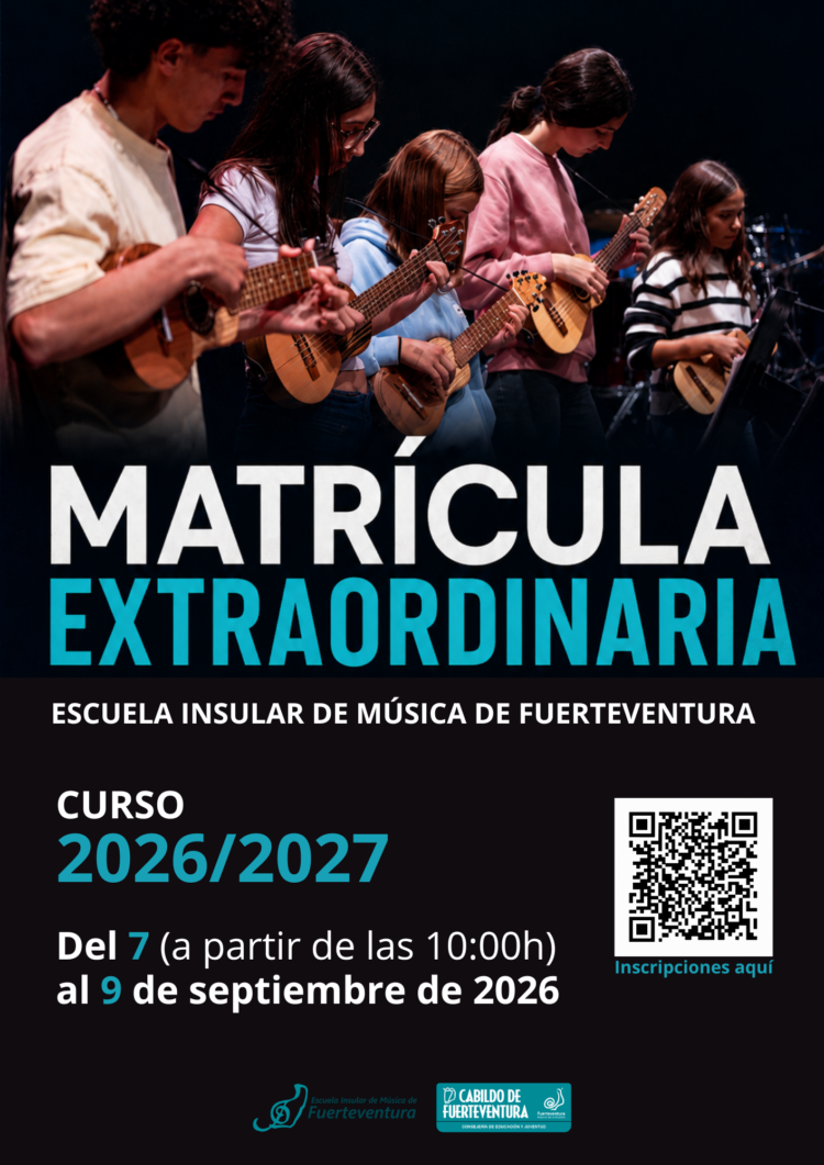 La Escuela Insular de Música abre una matrícula extraordinaria para el curso 2026/2027