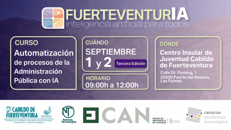 El Cabildo impulsa nuevas acciones formativas en inteligencia artificial dirigidas al personal de las administraciones públicas