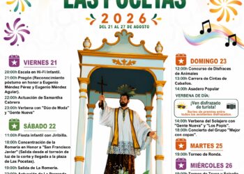 Las Pocetas celebra sus fiestas en honor a San Francisco Javier con actos tradicionales como concurso de disfraces y carrera de caballos