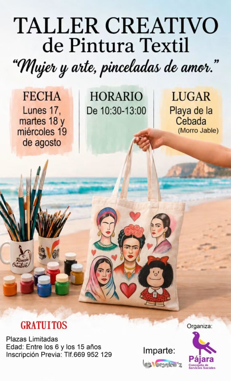 El Ayuntamiento de Pájara impulsa la creatividad y la pintura a través del taller ´Mujer y arte, pinceladas de amor´