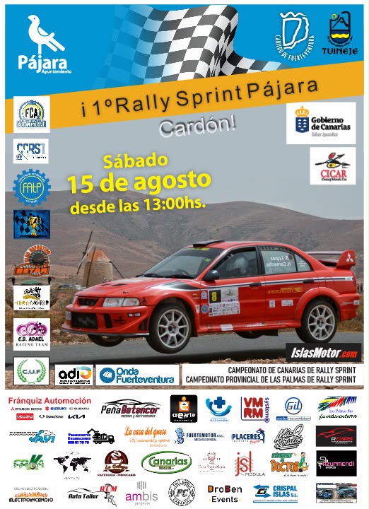 Pájara recupera el automovilismo con el I RallySprint Pájara-Cardón en asfalto