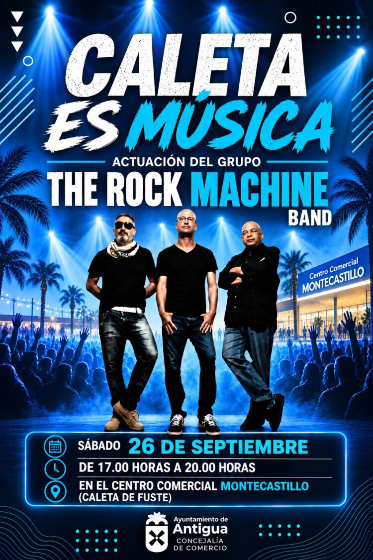 The Rock Machine actúa este sábado 26 de septiembre en Caleta es Música