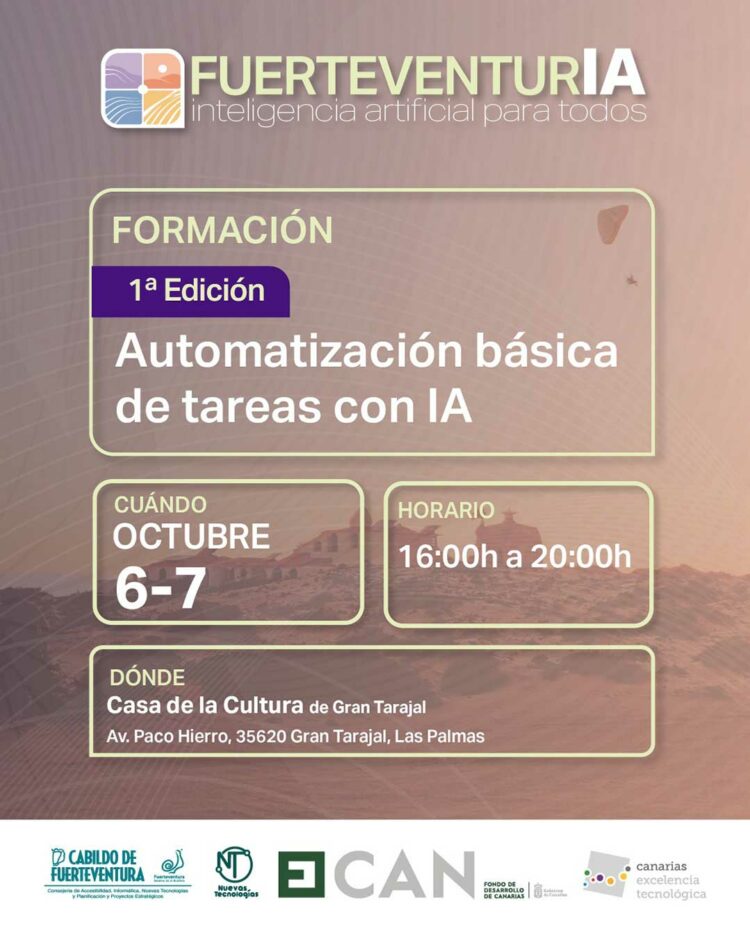 Formaciones IA | Cabildo de Fuerteventura