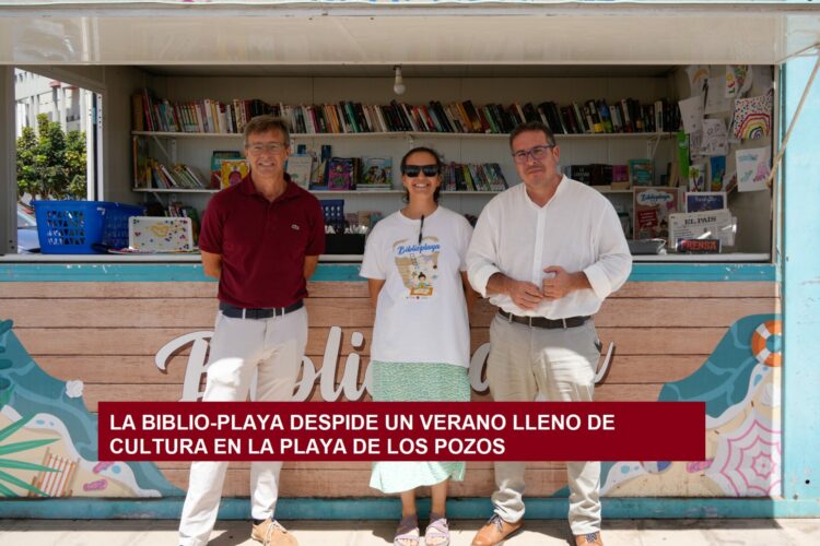 LA BIBLIO-PLAYA DESPIDE UN VERANO LLENO DE CULTURA EN LA PLAYA DE LOS POZOS