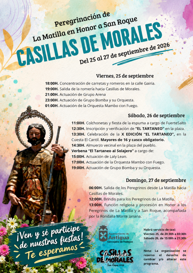 Llegan las fiestas de Casillas de Morales en honor a San Roque