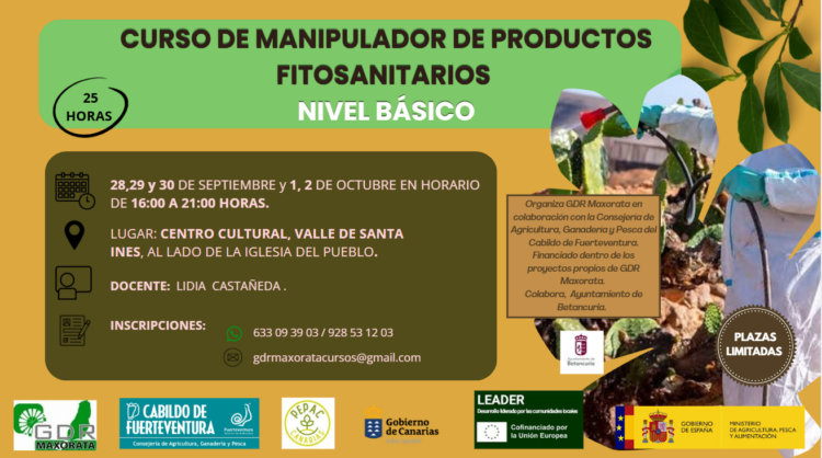 Curso de manipulador de productos fitosanitarios | Cabildo de Fuerteventura