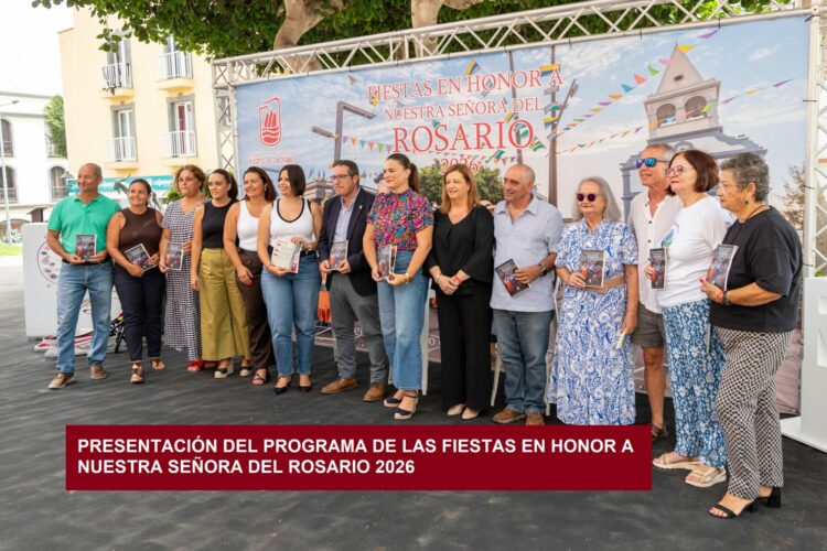 Presentación del programa de las Fiestas en honor a Nuestra Señora del Rosario 2026