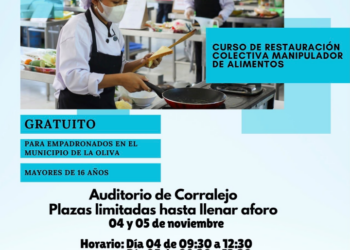 La Oliva impulsa un nuevo curso de restauración colectiva, `Manipulador de alimentos’