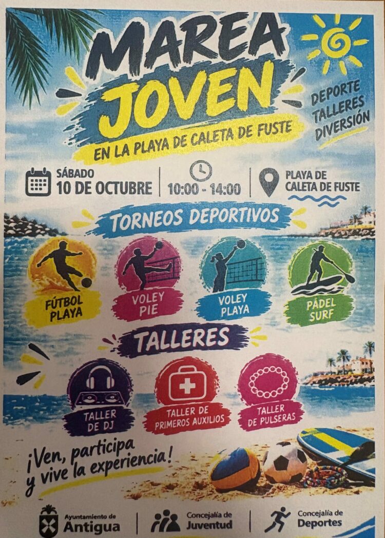 Llega una Marea Joven a la playa de Caleta de Fuste el 10 de octubre